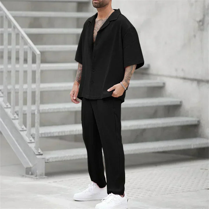 Mens Summer Clothing Set Lightweight Comfortable Fit - BritishMode