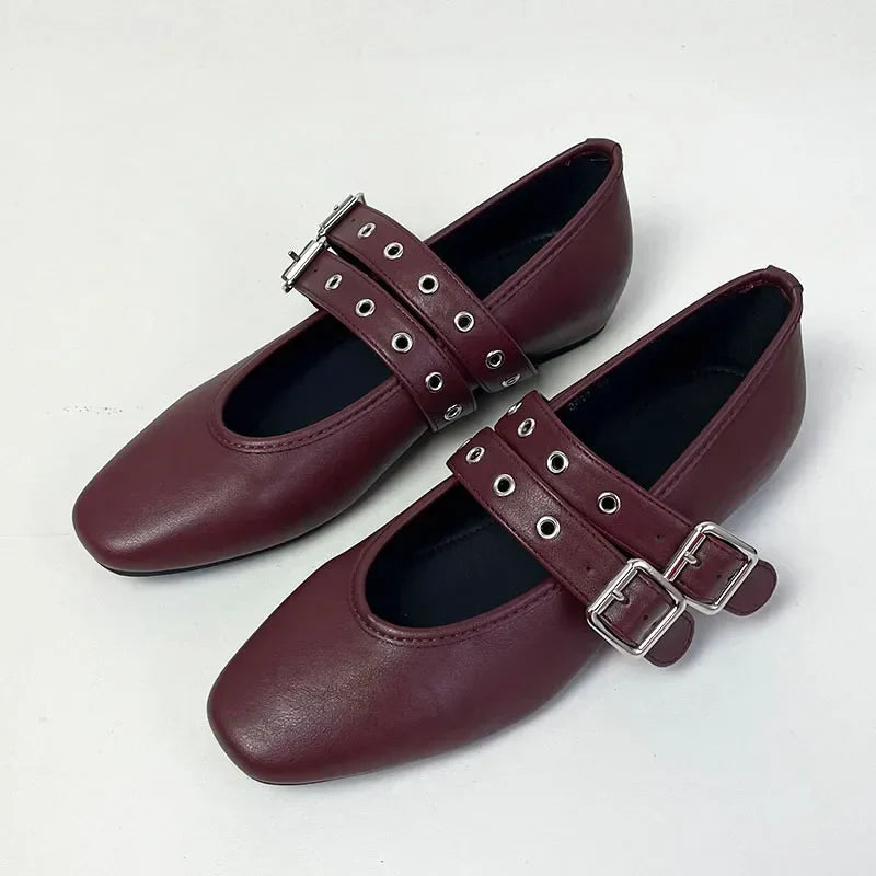 Womens Mary Jane Flats Classic Comfort
