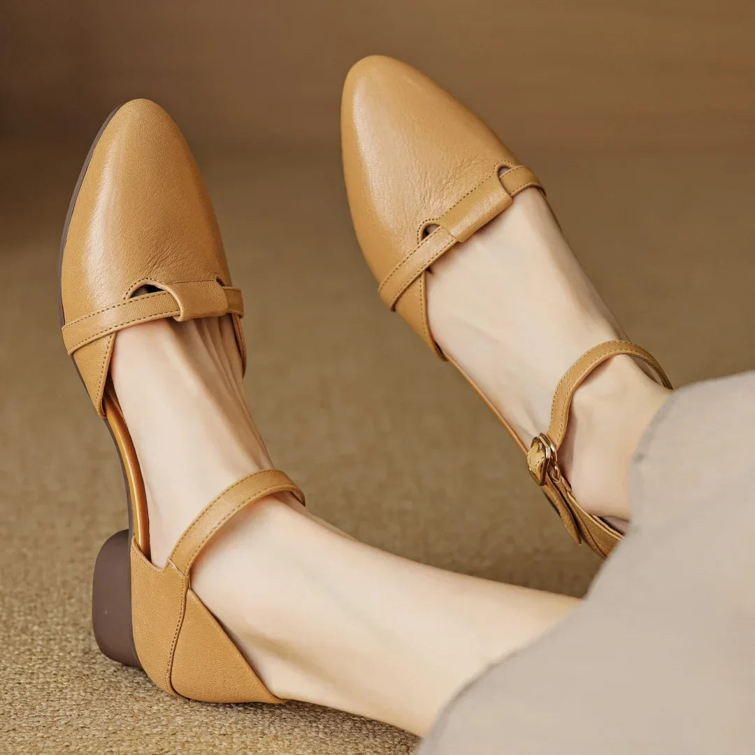 Womens Heels Genuine Leather Classic Fit