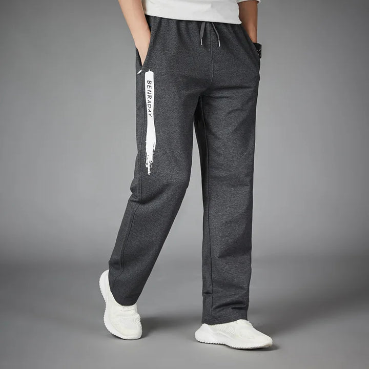 Mens Jogger Pants Comfortable Fit Striped