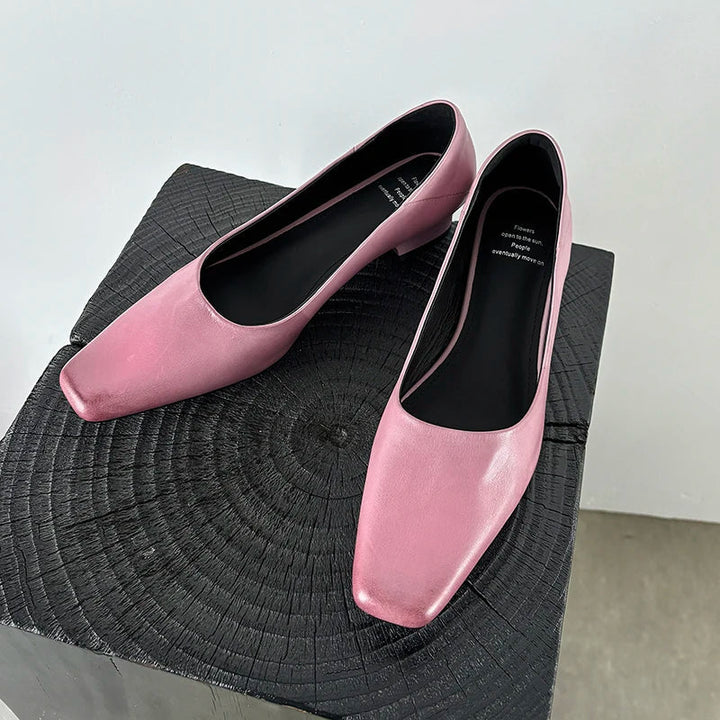 Womens Genuine Leather Pumps Classic Fit