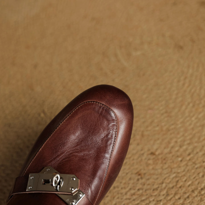 Womens Leather Mules Genuine Leather Slip-On
