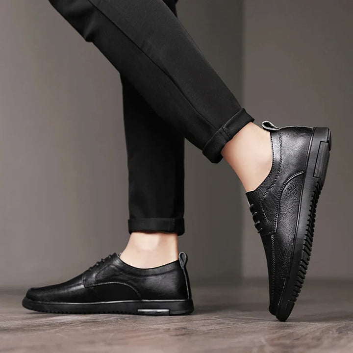 Mens Oxford Shoes Genuine Leather Classic Fit