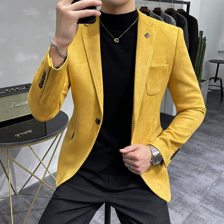 Mens Suede Jacket Tailored Fit