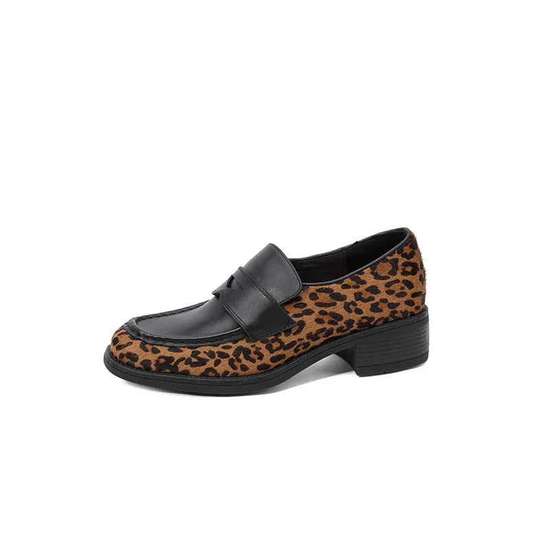 Mens Leather Slip-On Shoes Comfortable Fit