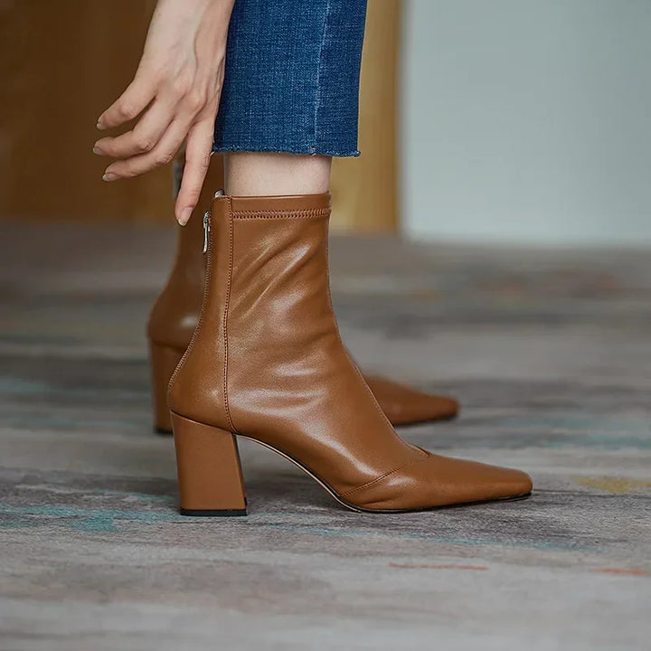 Womens Ankle Boots Leather Classic Fit