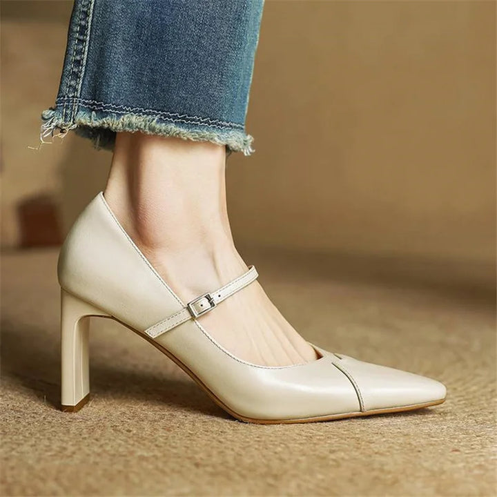 Womens Heels Genuine Leather Classic Fit