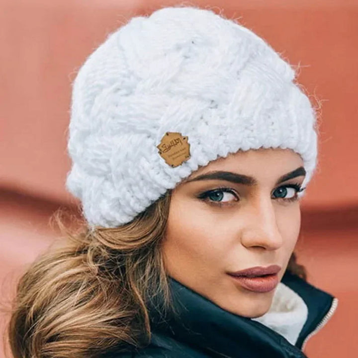 Womens Knit Winter Hat Warm Fit
