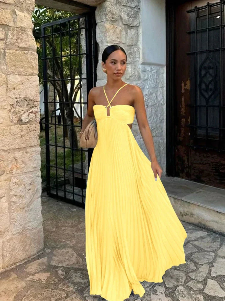 Womens Evening Dress Flowing Long Fit