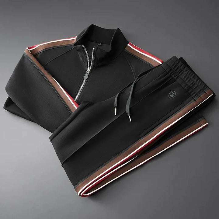 Mens Tracksuit Set Zip-Up Comfortable Fit