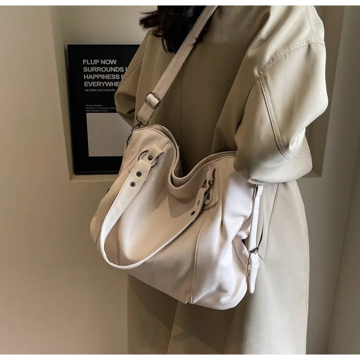 Womens Large Soft Leather Handbag Spacious Design