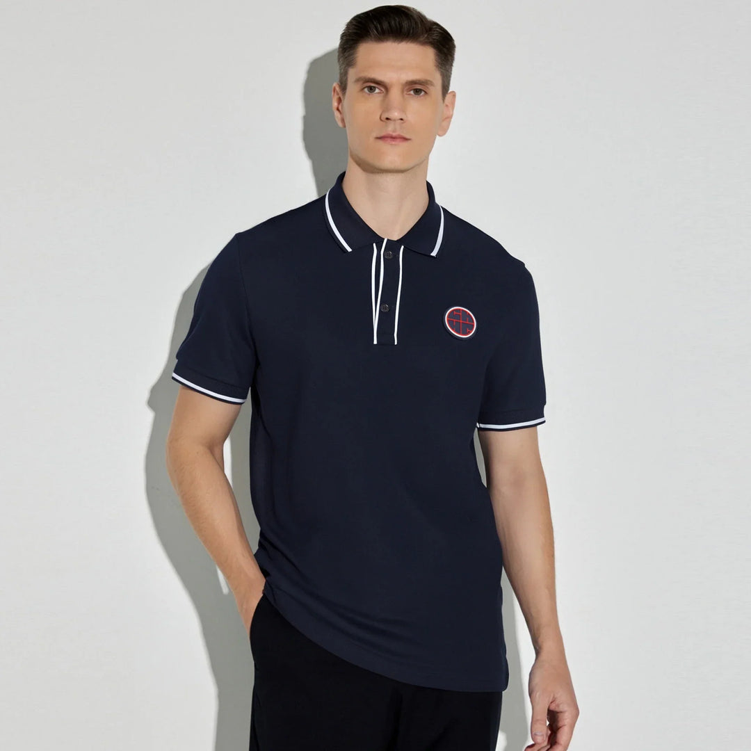 Mens Polo Shirt Cotton Casual Summer Fit - BritishMode