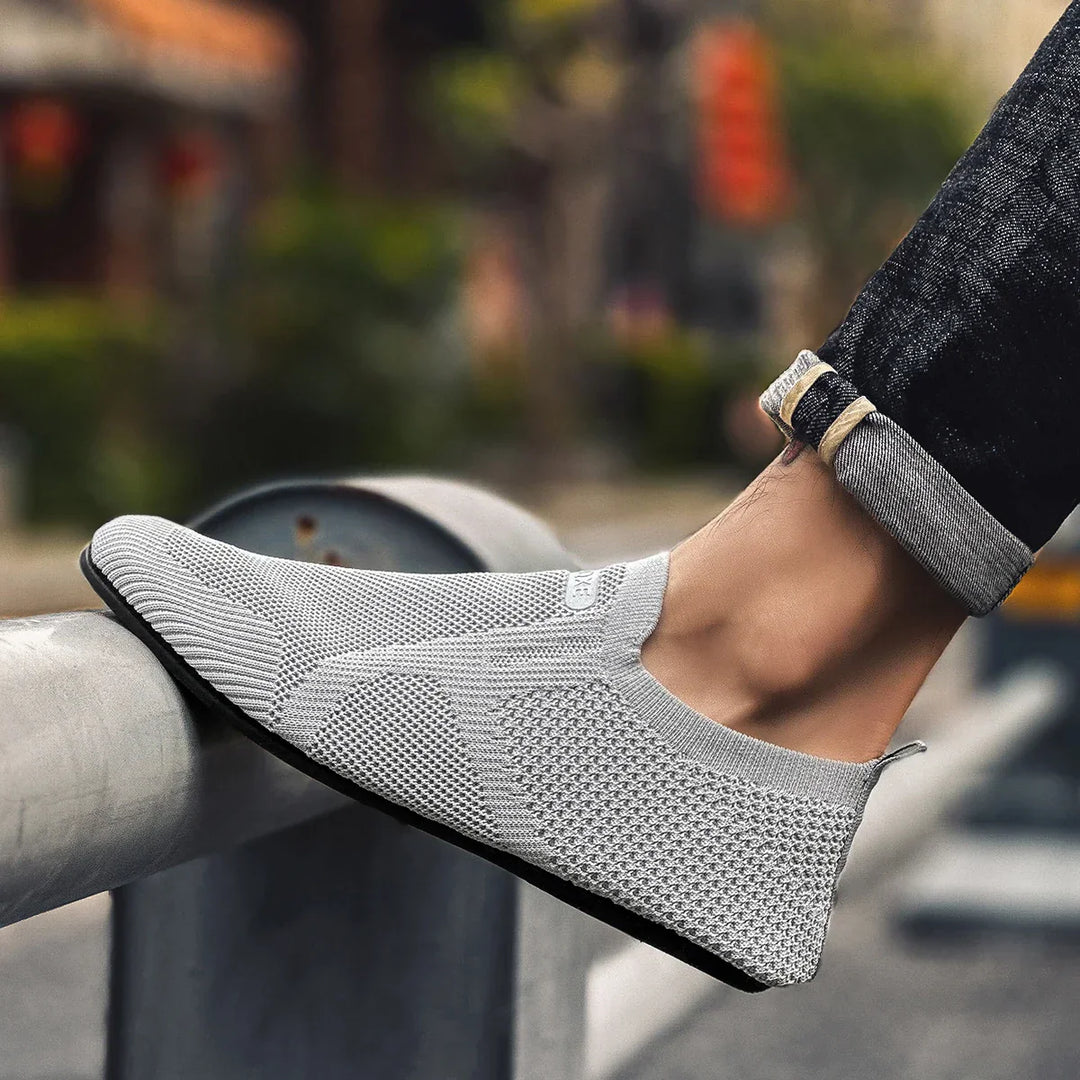 Mens Loafers Mesh Upper Slip-On