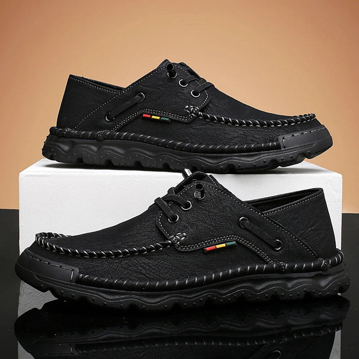 Mens Leather Shoes Genuine Leather Slip-On
