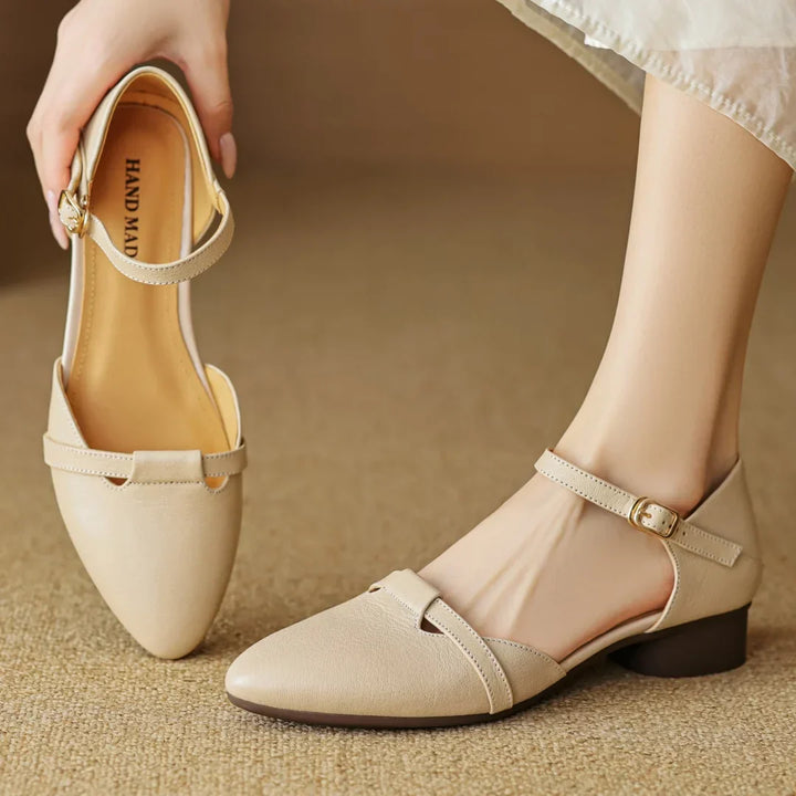 Womens Heels Genuine Leather Classic Fit - BritishMode