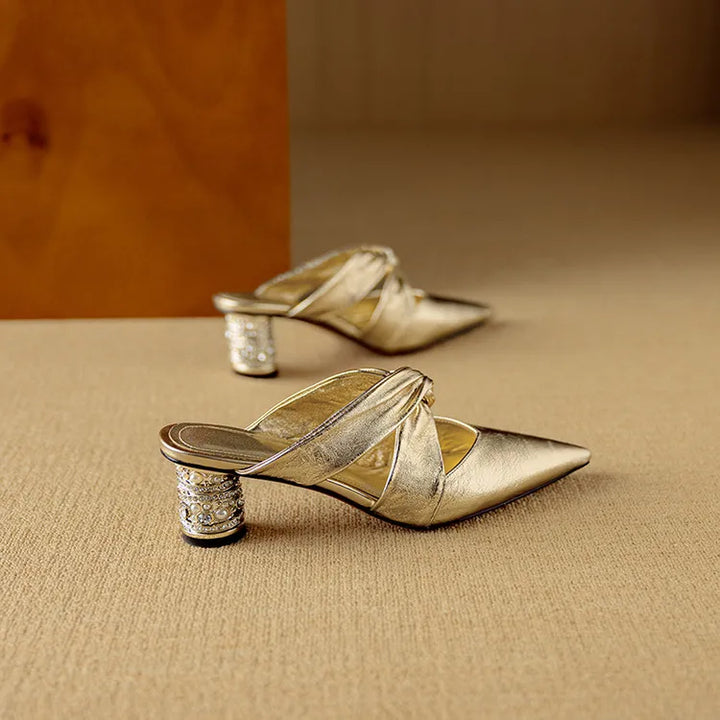 Womens High Heels Elegant Slip-On