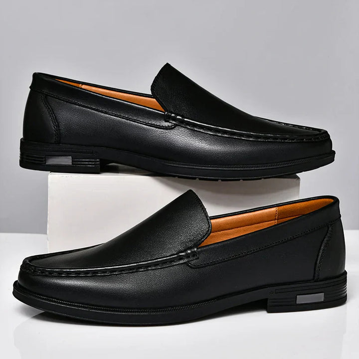 Mens Loafers Genuine Leather Slip-On
