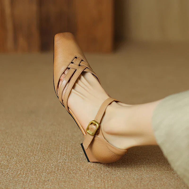 Womens Heels Genuine Leather Classic Fit - BritishMode