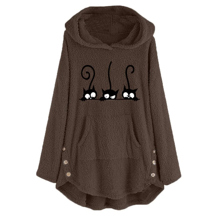 Womens Fleece Hooded Sweatshirt Cozy Fit - BritishMode