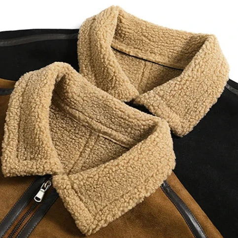 Mens Shearling Jacket with Wool Lining