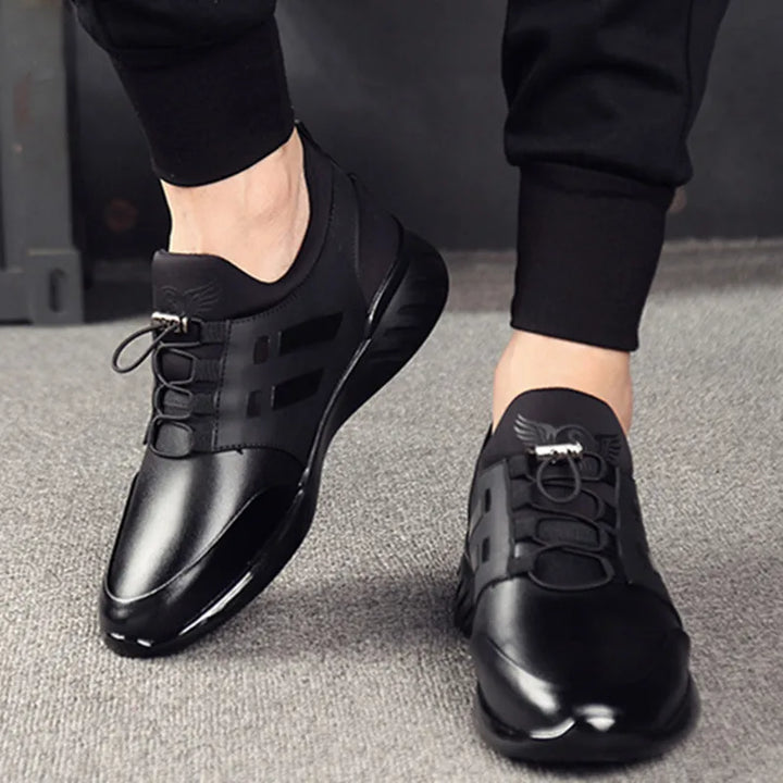 Unisex Leather Sneakers Classic Style - BritishMode