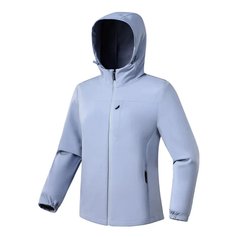 Womens Softshell Jacket with Hood Long Sleeve