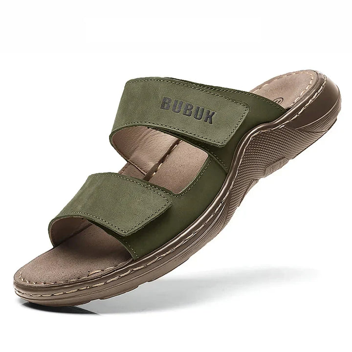 Mens Water Shoes Real Leather Slip-On - BritishMode