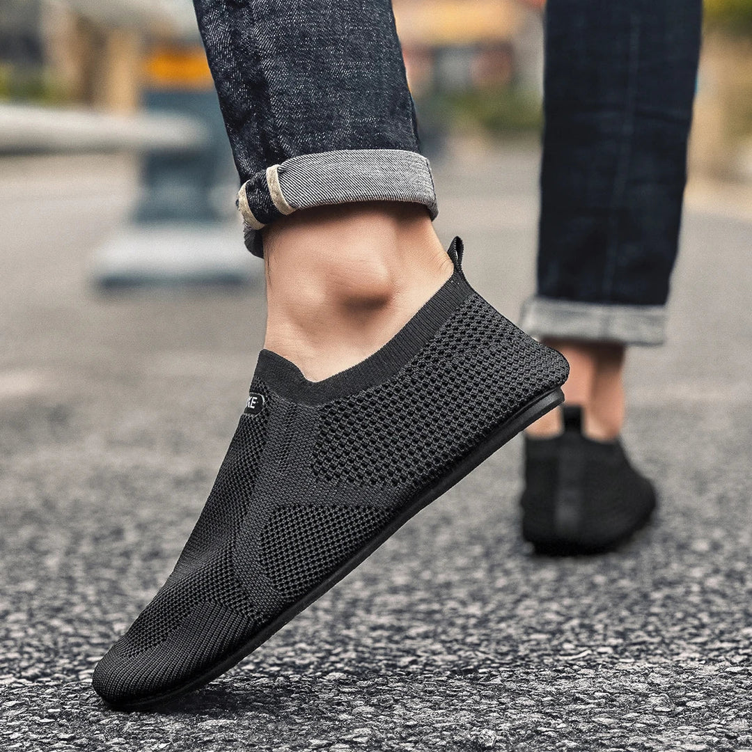 Mens Loafers Mesh Upper Slip-On