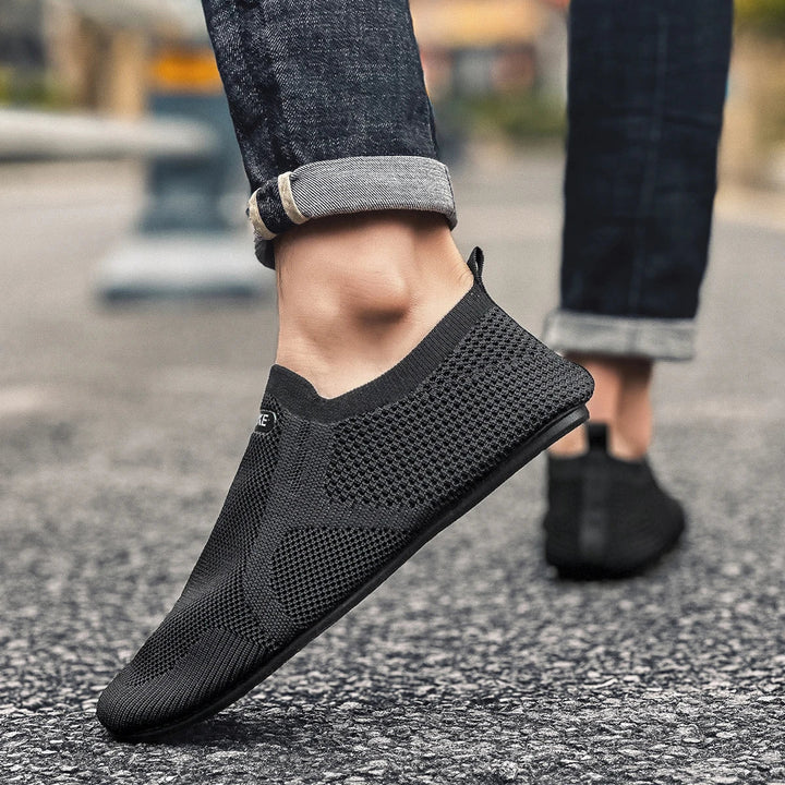 Mens Loafers Mesh Upper Slip-On