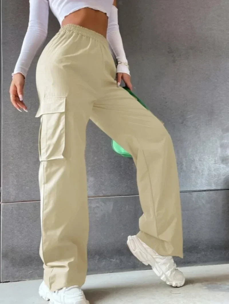 Womens Cargo Pants Comfortable Loose Fit