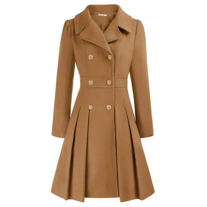Womens Wool Peacoat A-Line Stylish Fit