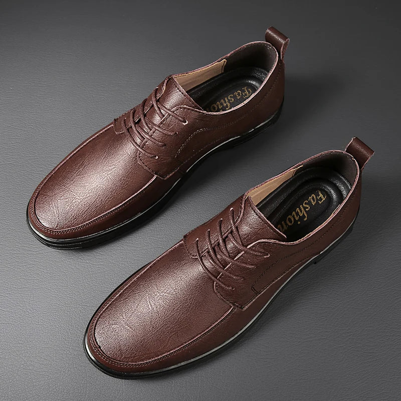 Mens Oxford Shoes Genuine Leather Classic Fit