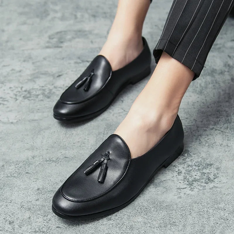 Mens Loafers Slip-On Comfortable Fit