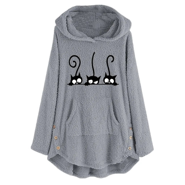 Womens Fleece Hooded Sweatshirt Cozy Fit