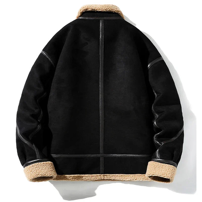 Mens Shearling Jacket with Wool Lining