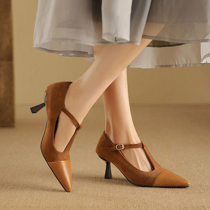 Womens Leather Heels Classic Fit