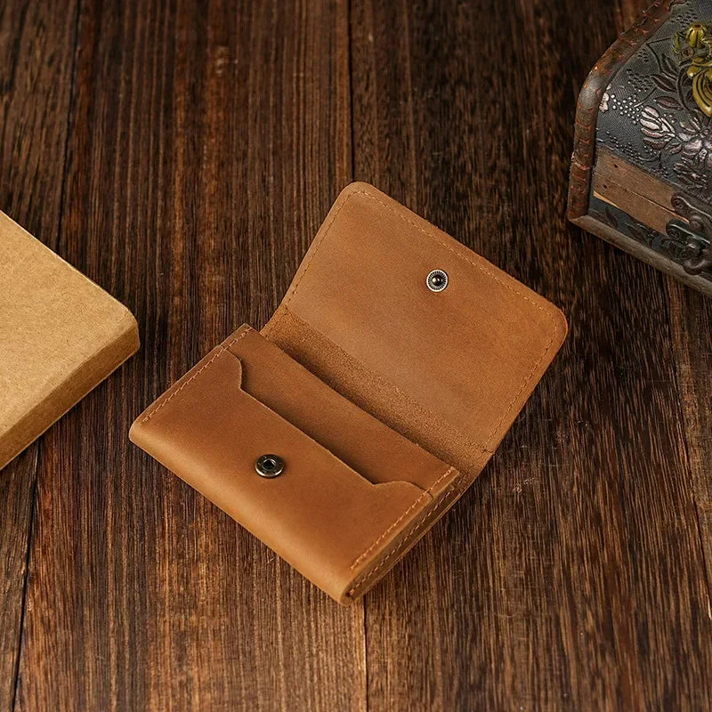 Unisex Leather Phone Accessory Pouch Compact Design - BritishMode