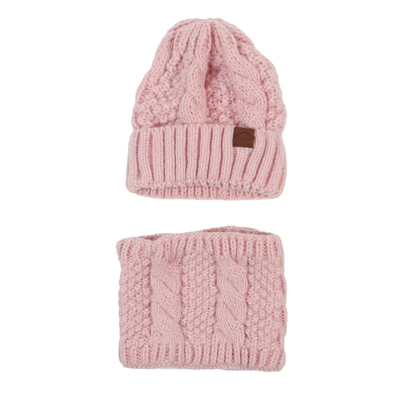 Womens Knit Hat and Scarf Set Warm Soft