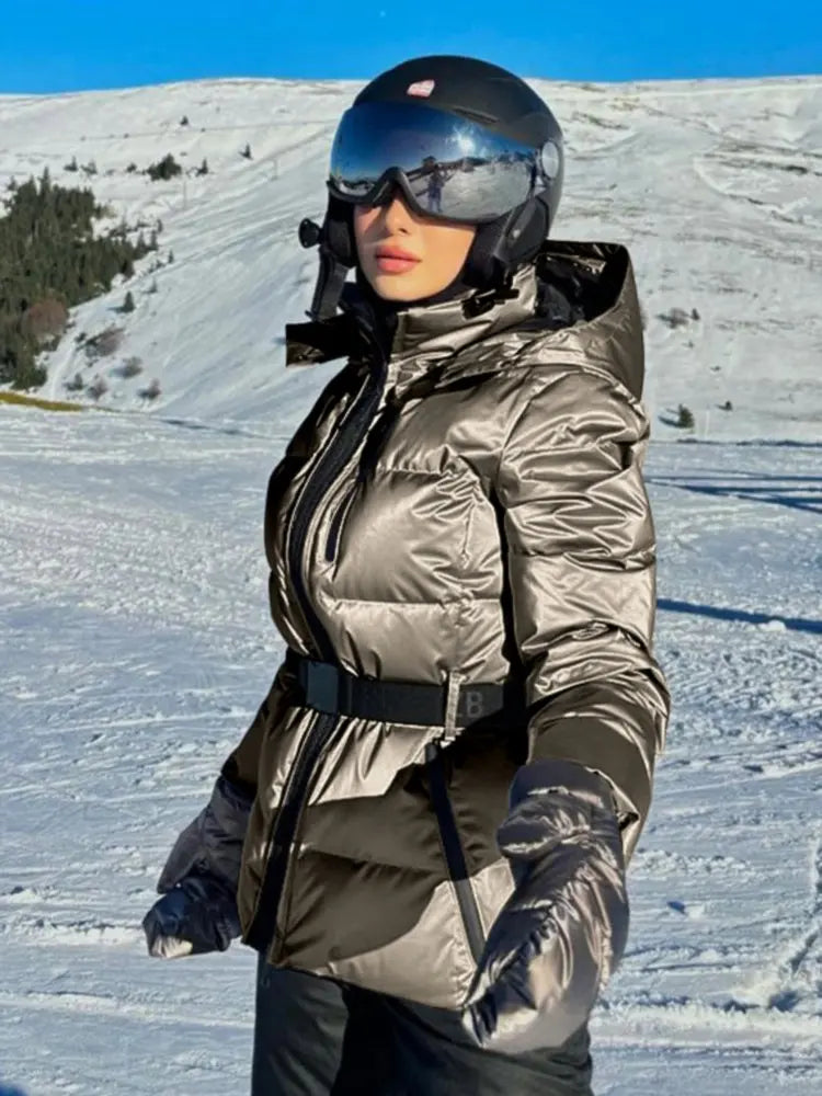 Womens Ski Jacket Insulated Warm Winter Fit