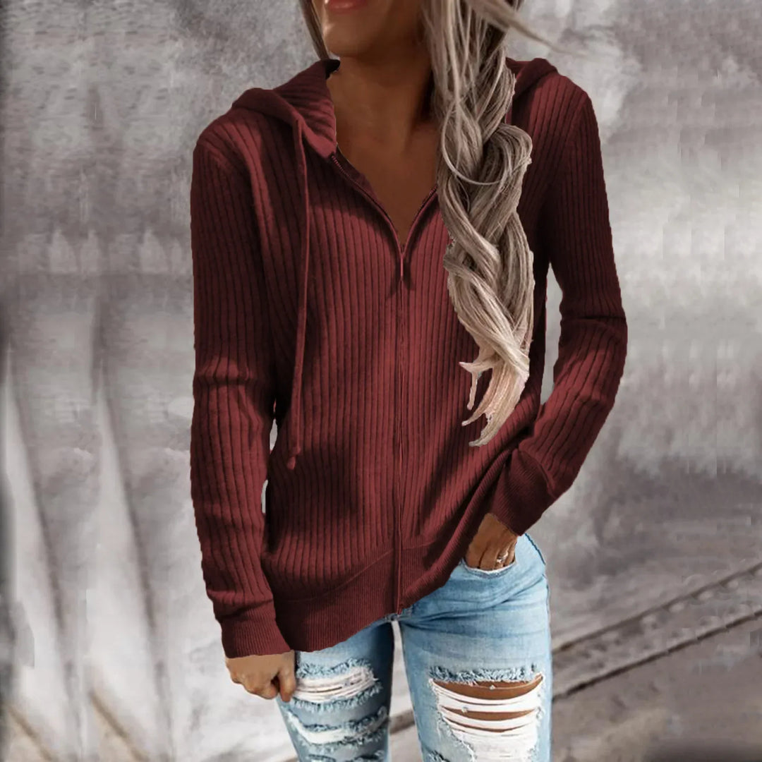 Womens Hoodie Sweatshirt with Zipper Winter Fit