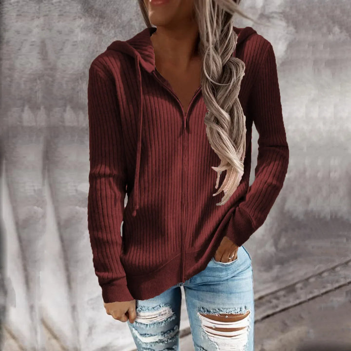 Womens Hoodie Sweatshirt with Zipper Winter Fit