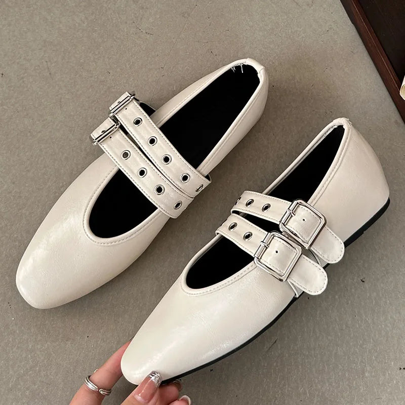 Womens Mary Jane Flats Classic Comfort