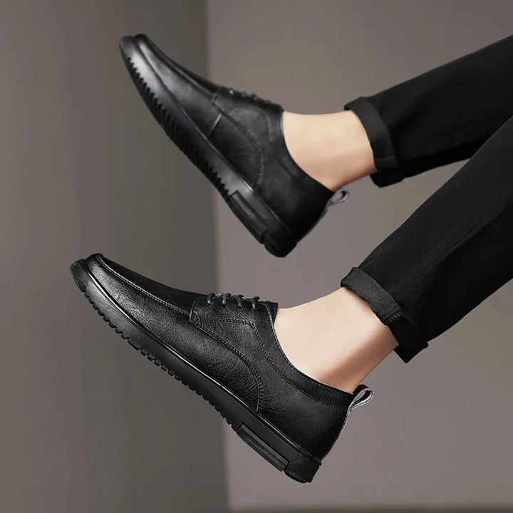 Mens Oxford Shoes Genuine Leather Classic Fit