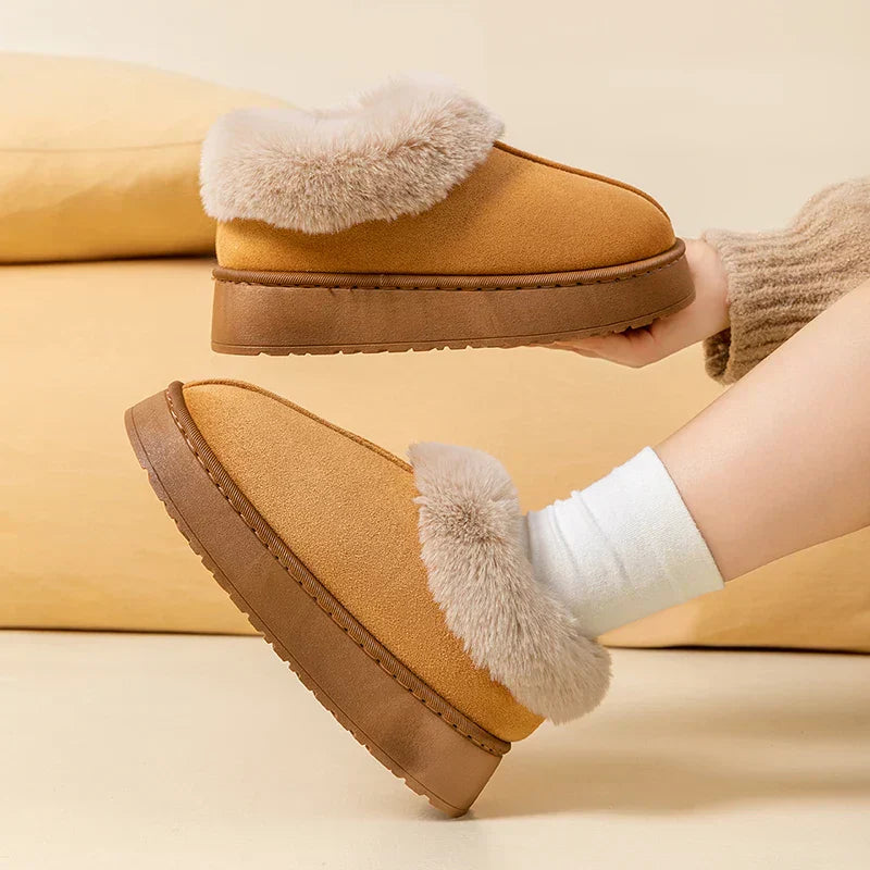 Unisex Indoor Slippers Fuzzy Warm Cozy Fit