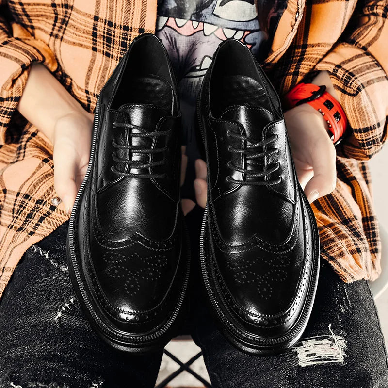 Mens Leather Shoes Genuine Leather
