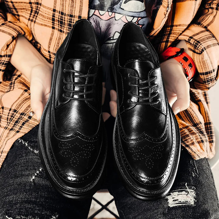Mens Leather Shoes Genuine Leather