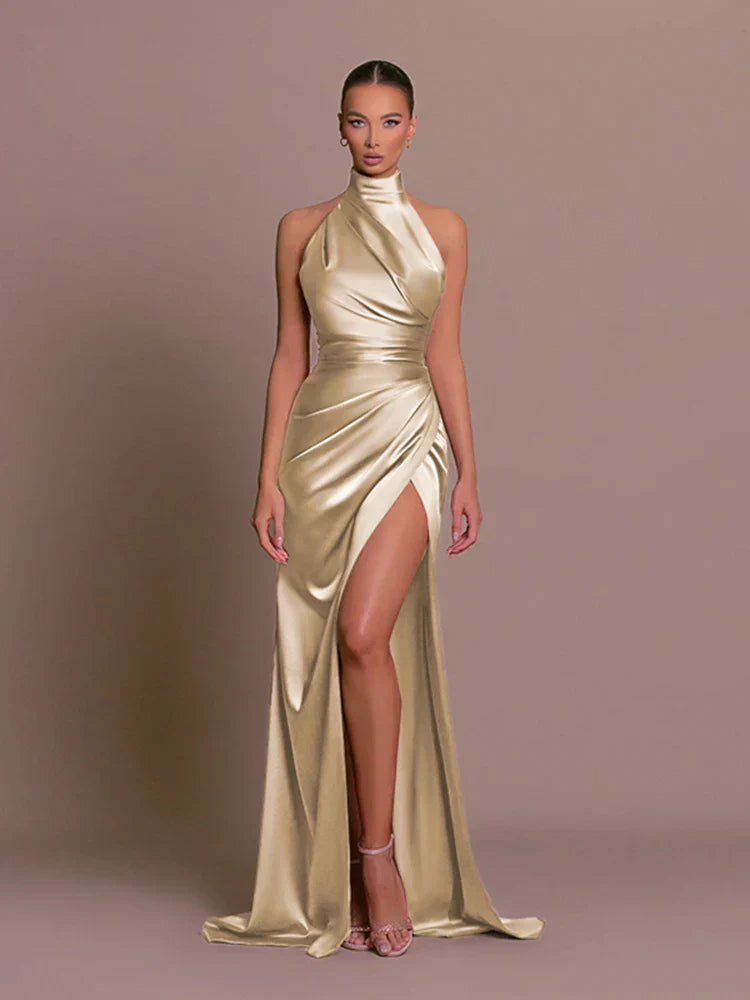 Womens Formal Gown Long Sleeve Elegant Fit