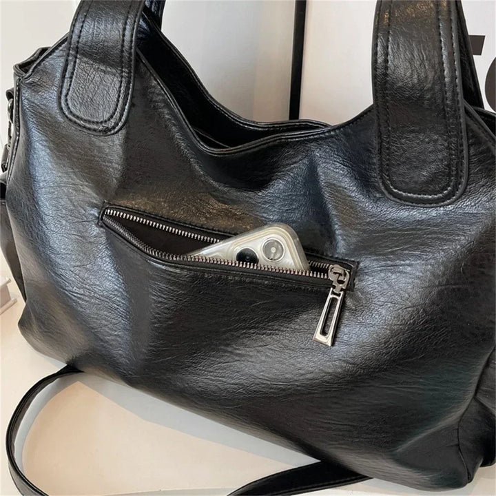 Unisex School Backpack with Shoulder Strap and Zipper Closure