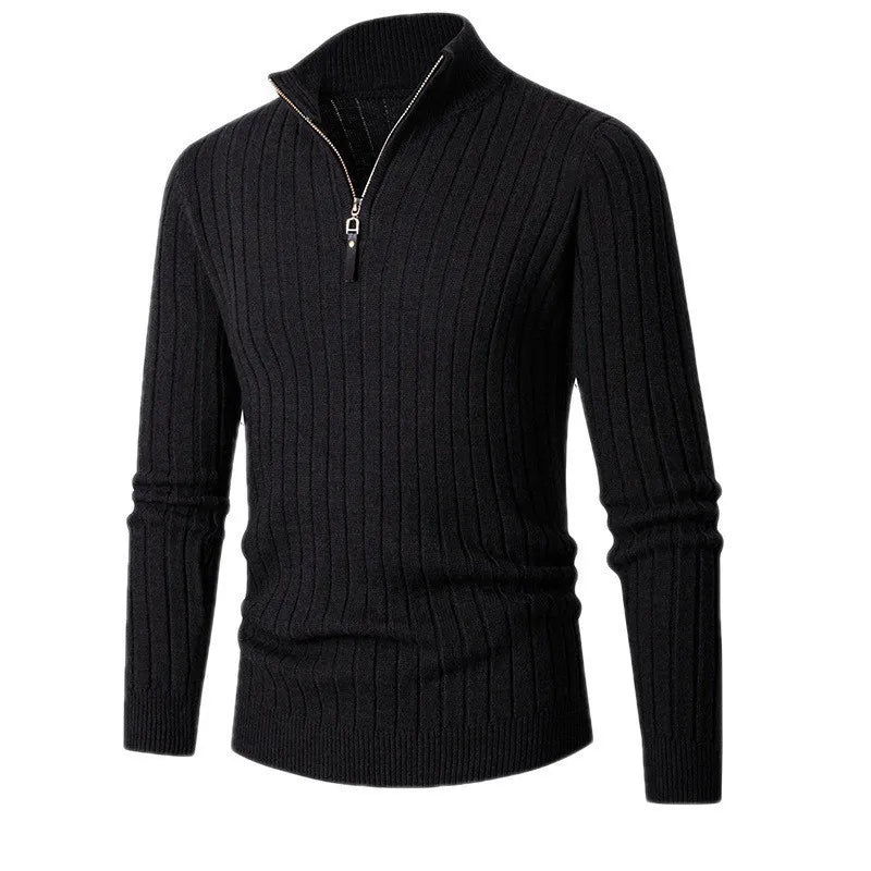Mens Half-Zip Sweater Knit Casual Fit