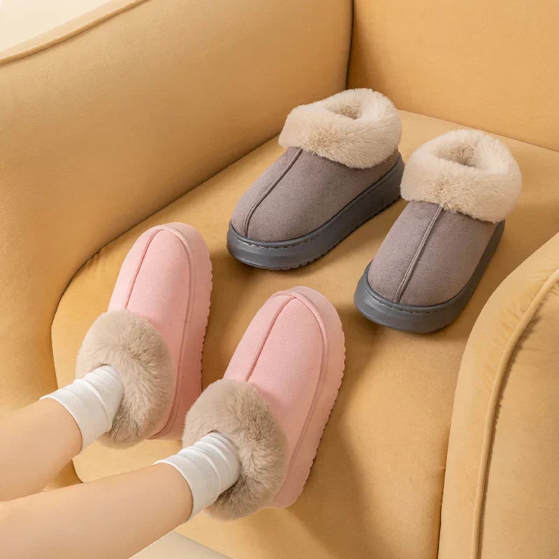 Unisex Indoor Slippers Fuzzy Warm Cozy Fit